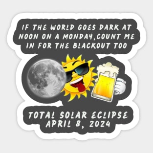 Total Solar Eclipse Meme Sticker